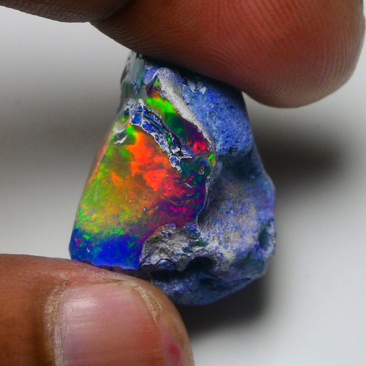 Rare Blue Opal 34.00 Carats | Natural Blue Ethiopian Opal Rough - Ready for Cutting & Jewelry!