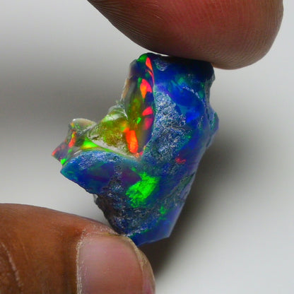 Rare Blue Opal 15.50 Carats | Natural Blue Ethiopian Opal Rough - Ready for Cutting & Jewelry!
