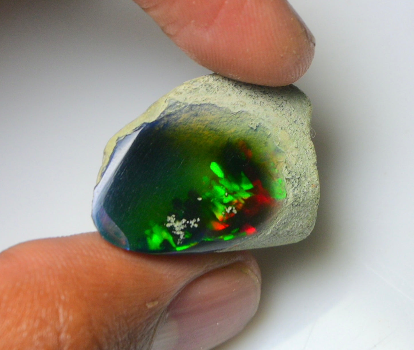 Black Opal Rough 29.70 Carats | Natural Ethiopian Opal Rough - Ready for Cutting & Jewelry | AAA Grade Opal Raw