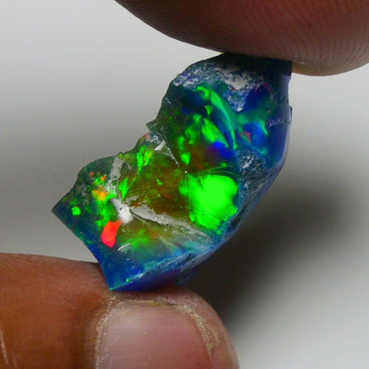 Rare Blue Opal 15.50 Carats | Natural Blue Ethiopian Opal Rough - Ready for Cutting & Jewelry!