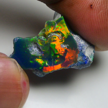 Rare Blue Opal 15.50 Carats | Natural Blue Ethiopian Opal Rough - Ready for Cutting & Jewelry!