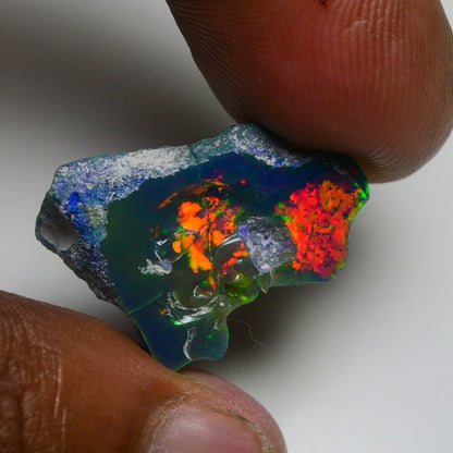 Rare Blue Opal 15.50 Carats | Natural Blue Ethiopian Opal Rough - Ready for Cutting & Jewelry!