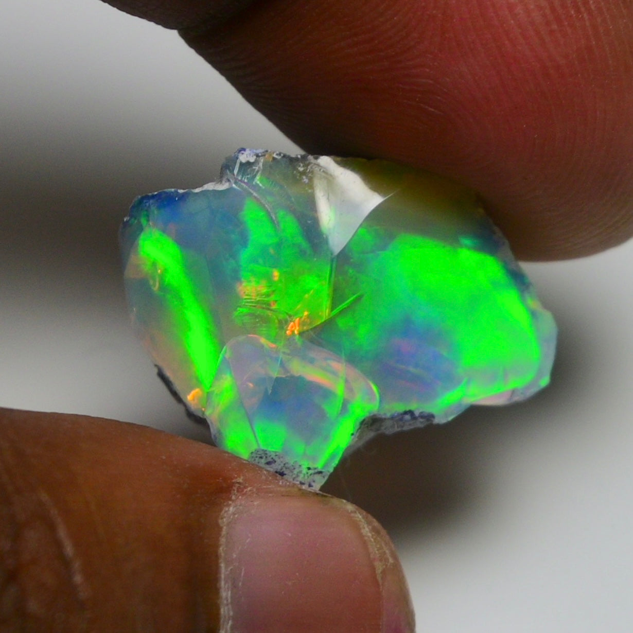 Rare Green Opal 14.50 Carats | Natural Green Ethiopian Opal Rough - Ready for Cutting & Jewelry!