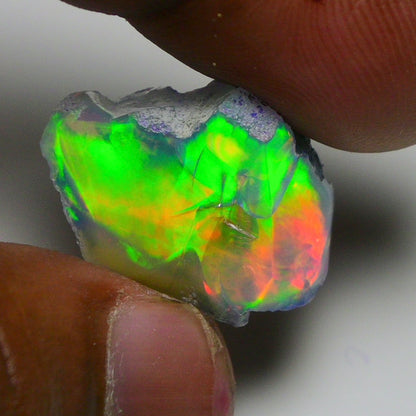 Rare Green Opal 14.50 Carats | Natural Green Ethiopian Opal Rough - Ready for Cutting & Jewelry!