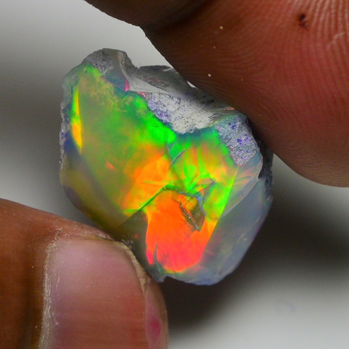 Rare Green Opal 14.50 Carats | Natural Green Ethiopian Opal Rough - Ready for Cutting & Jewelry!