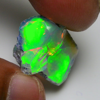 Rare Black Opal 14.50 Carats | Natural Black Ethiopian Opal Rough - Ready for Cutting & Jewelry!