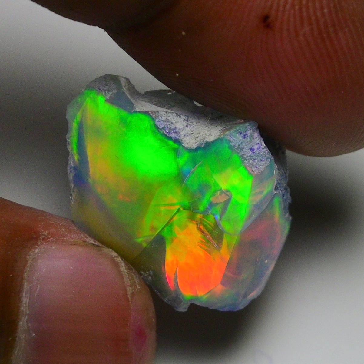 Rare Green Opal 14.50 Carats | Natural Green Ethiopian Opal Rough - Ready for Cutting & Jewelry!