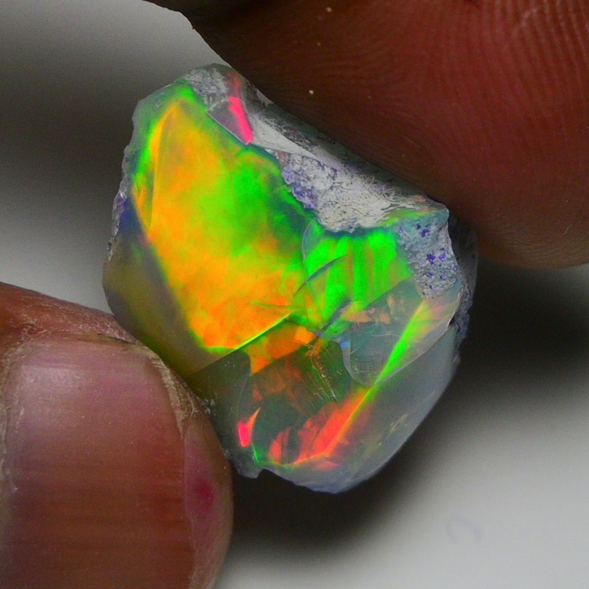 Rare Green Opal 14.50 Carats | Natural Green Ethiopian Opal Rough - Ready for Cutting & Jewelry!
