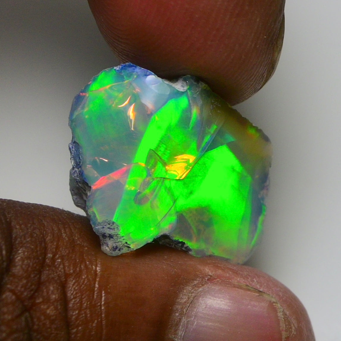 Rare Green Opal 14.50 Carats | Natural Green Ethiopian Opal Rough - Ready for Cutting & Jewelry!