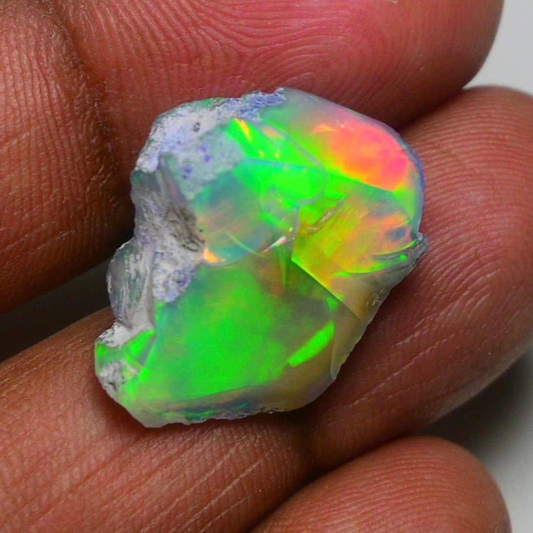 Rare Green Opal 14.50 Carats | Natural Green Ethiopian Opal Rough - Ready for Cutting & Jewelry!