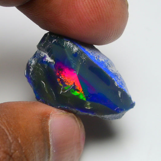 Rare Blue Opal Blue 15.50 Carats | Natural Blue Ethiopian Opal Rough - Ready for Cutting & Jewelry!
