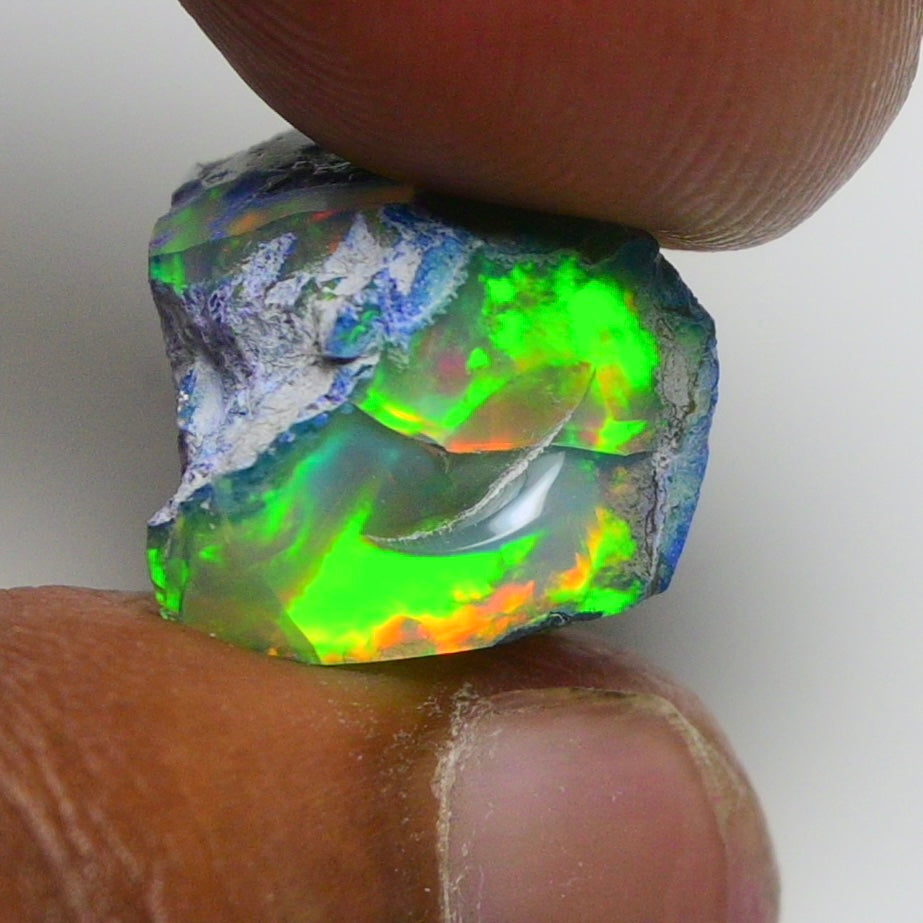 Rare Green Opal 11.50 Carats | Natural Green Ethiopian Opal Rough - Ready for Cutting & Jewelry!