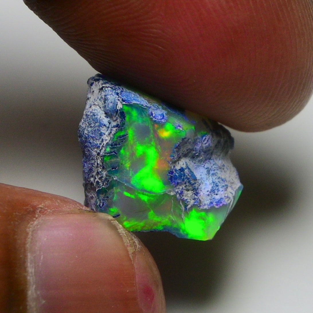 Rare Green Opal 11.50 Carats | Natural Green Ethiopian Opal Rough - Ready for Cutting & Jewelry!