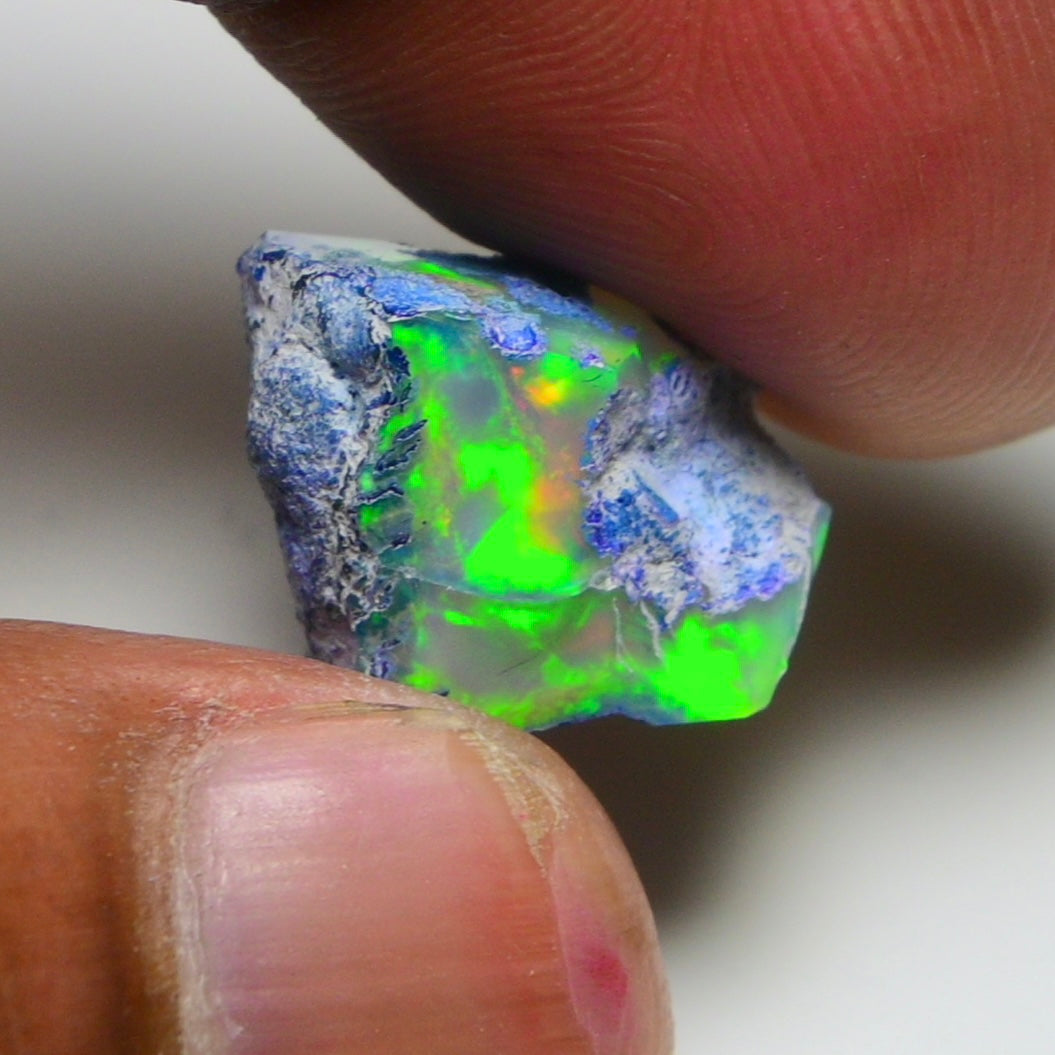 Rare Green Opal 11.50 Carats | Natural Green Ethiopian Opal Rough - Ready for Cutting & Jewelry!