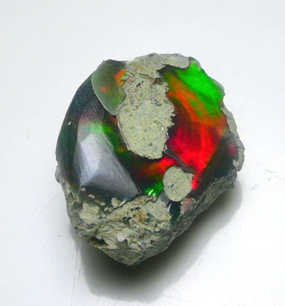 Black Opal Rough 11.25 Carats | Natural Ethiopian Opal Rough - Ready for Cutting & Jewelry | AAA Grade Opal Raw