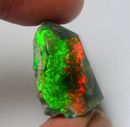 Black Opal Rough 10.90 Carats | Natural Ethiopian Opal Rough - Ready for Cutting & Jewelry | AAA Grade Opal Raw