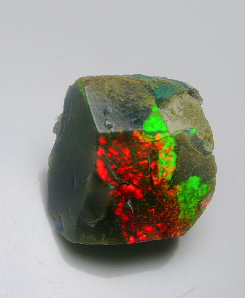 Black Opal Rough 10.90 Carats | Natural Ethiopian Opal Rough - Ready for Cutting & Jewelry | AAA Grade Opal Raw