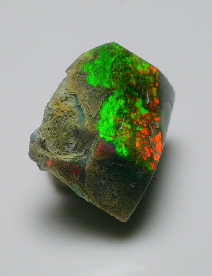 Black Opal Rough 10.90 Carats | Natural Ethiopian Opal Rough - Ready for Cutting & Jewelry | AAA Grade Opal Raw