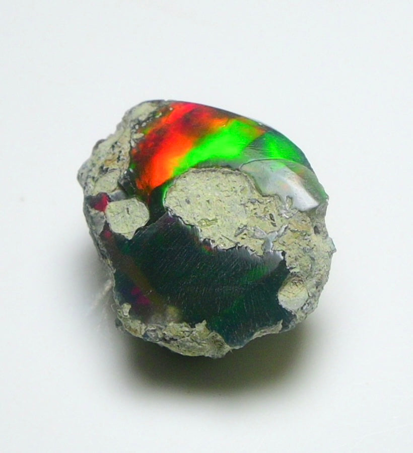 Black Opal Rough 11.25 Carats | Natural Ethiopian Opal Rough - Ready for Cutting & Jewelry | AAA Grade Opal Raw
