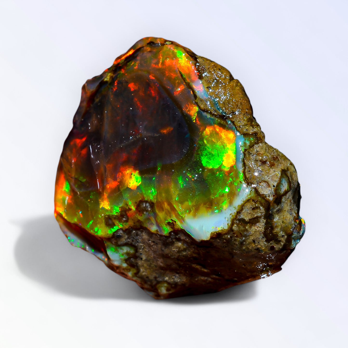 Classic Large Opal Rough 64.00 Carat Natural Ethiopian Opal Raw 31x28 MM