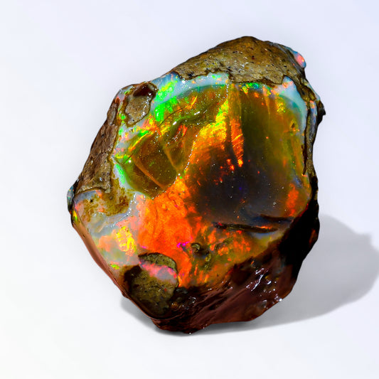Classic Large Opal Rough 64.00 Carat Natural Ethiopian Opal Raw 31x28 MM