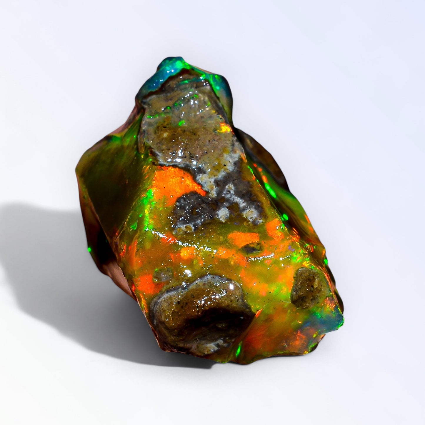 Classic Large Opal Rough 49.50 Carat Natural Ethiopian Opal Raw 28x25 MM