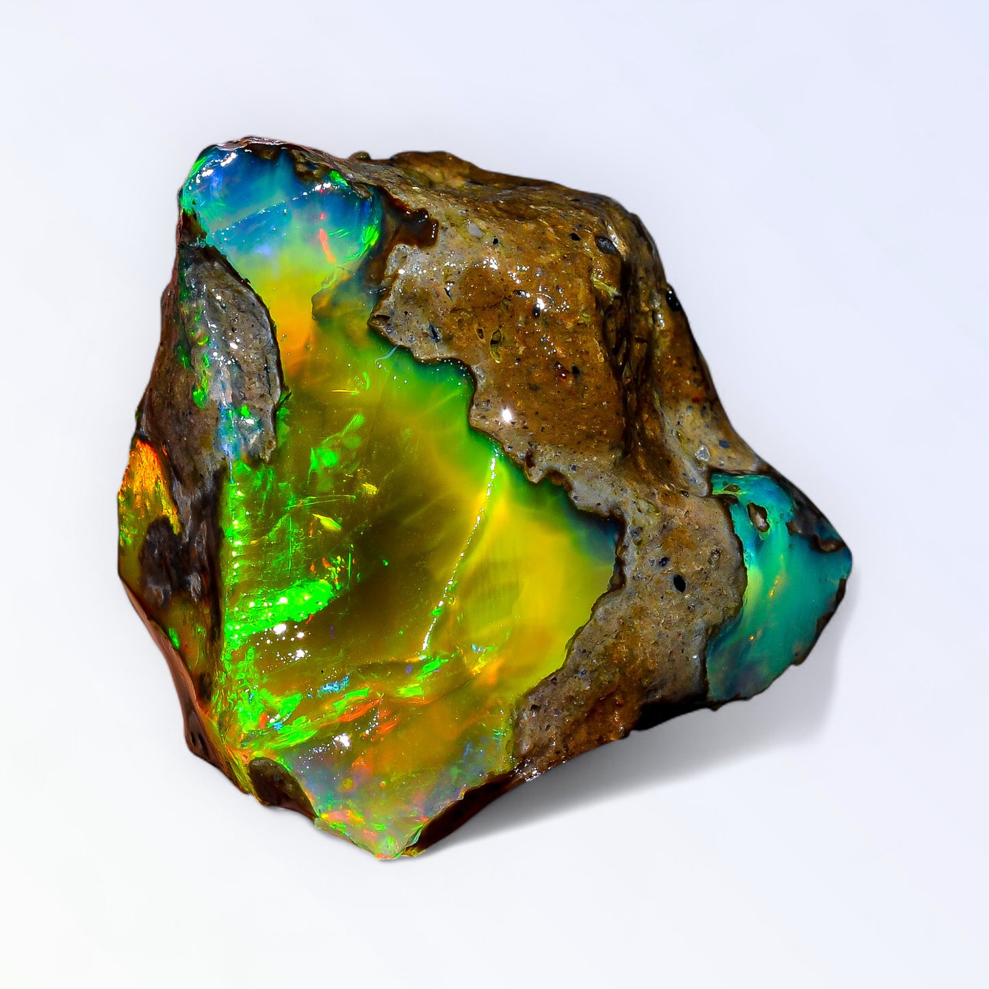 Classic Large Opal Rough 49.50 Carat Natural Ethiopian Opal Raw 28x25 MM