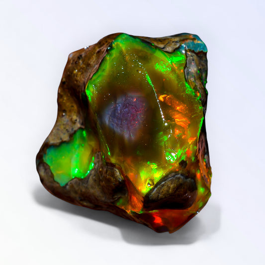 Classic Large Opal Rough 49.50 Carat Natural Ethiopian Opal Raw 28x25 MM
