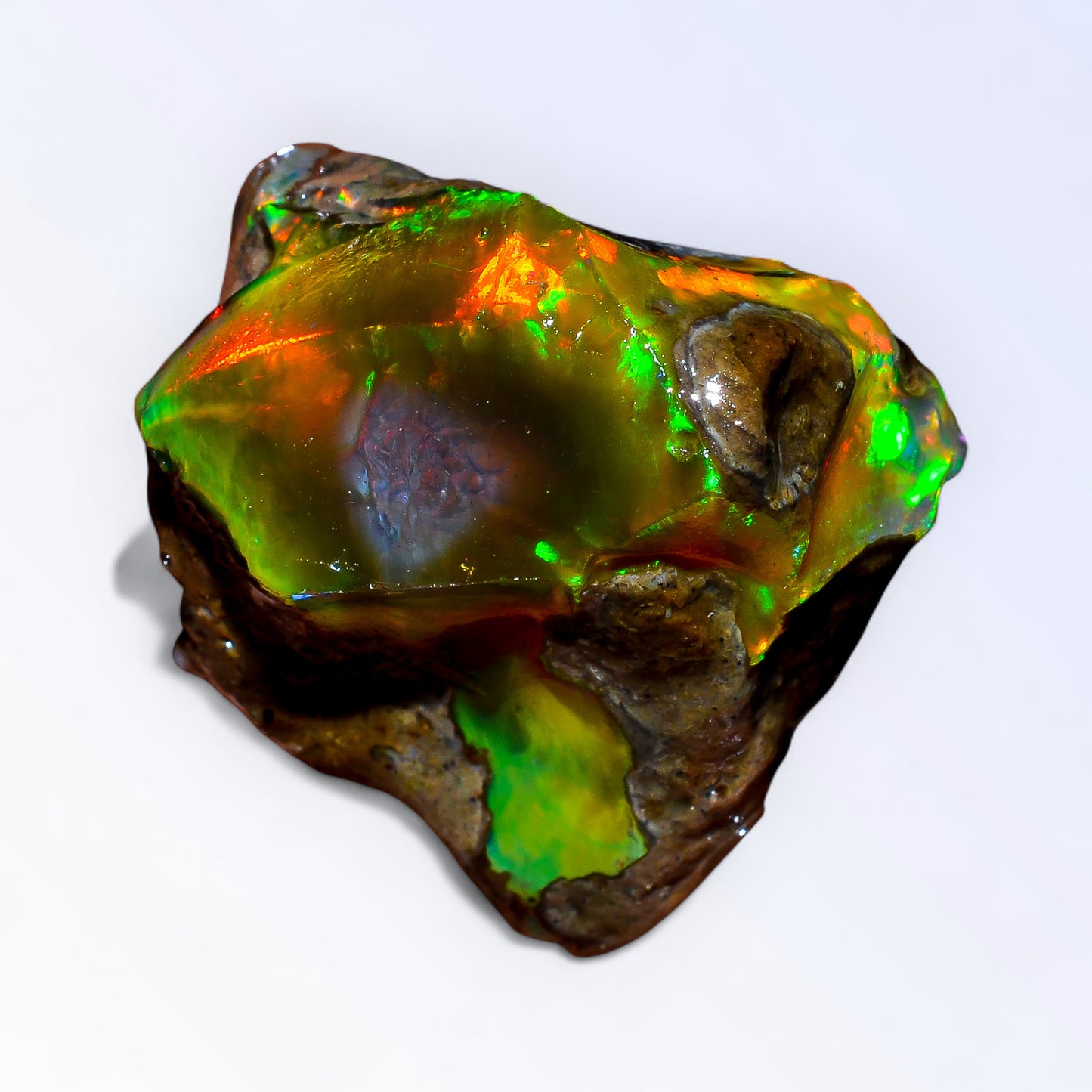 Classic Large Opal Rough 49.50 Carat Natural Ethiopian Opal Raw 28x25 MM