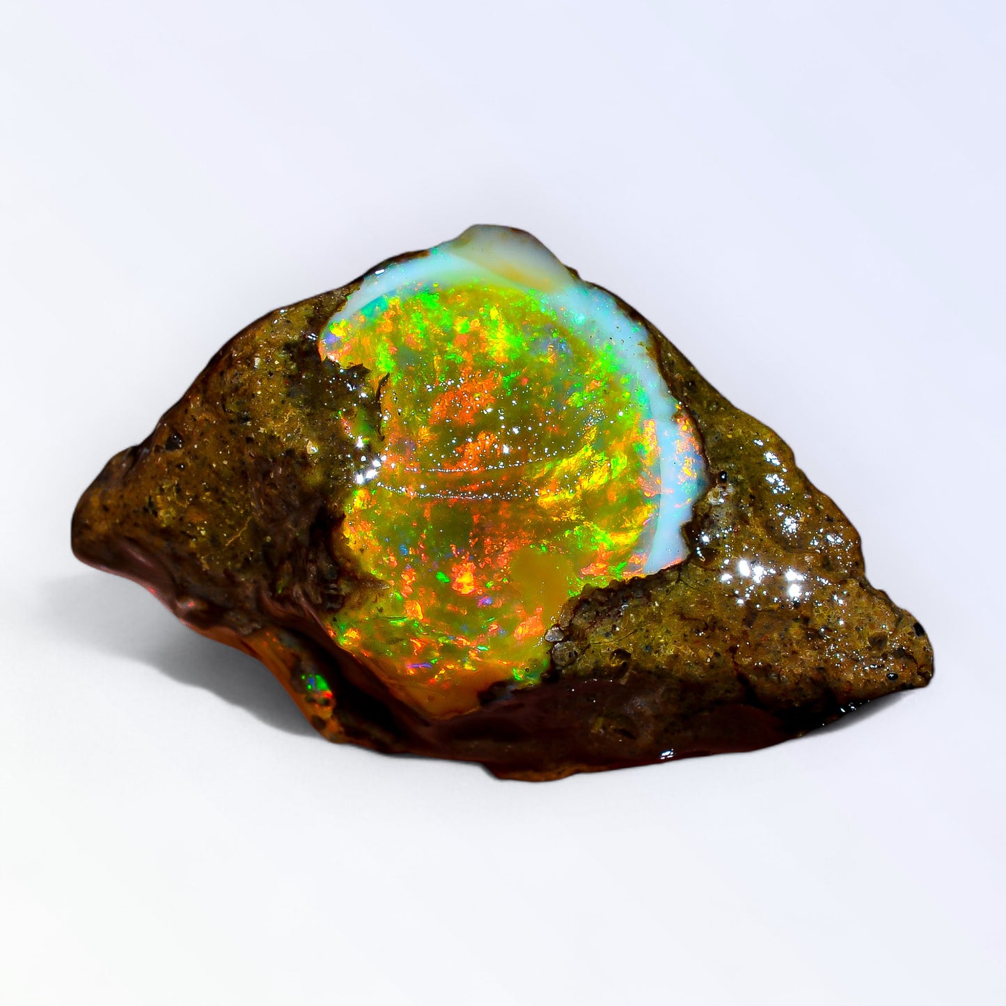 Classic Large Opal Rough 54.00 Carat Natural Ethiopian Opal Raw 41x25 MM