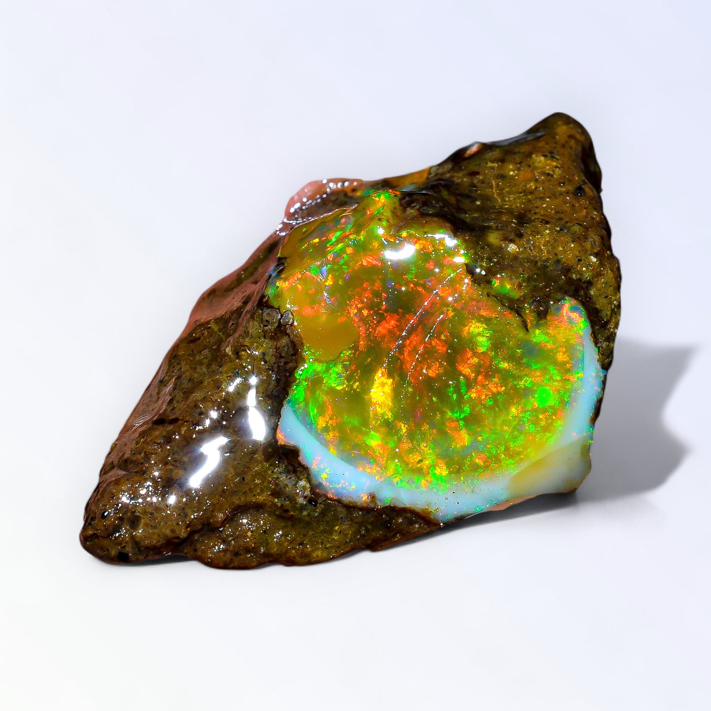 Classic Large Opal Rough 54.00 Carat Natural Ethiopian Opal Raw 41x25 MM
