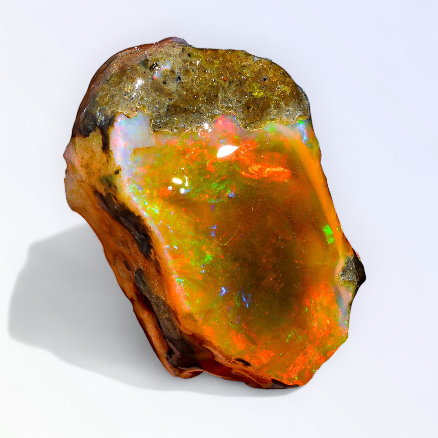 Classic Large Opal Rough 96.00 Carat Natural Ethiopian Opal Raw 40x26 MM