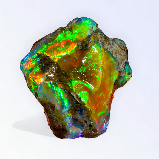 Classic Large Opal Rough 58.00 Carat Natural Ethiopian Opal Raw 32x28 MM