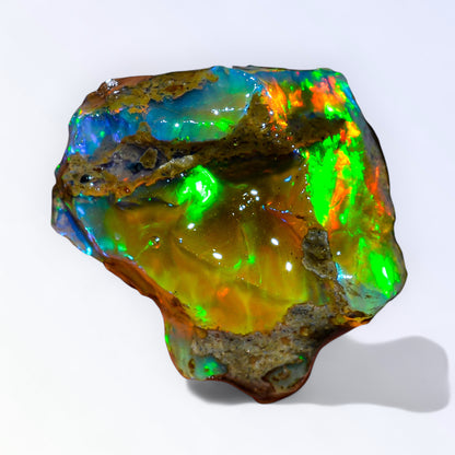 Classic Large Opal Rough 58.00 Carat Natural Ethiopian Opal Raw 32x28 MM