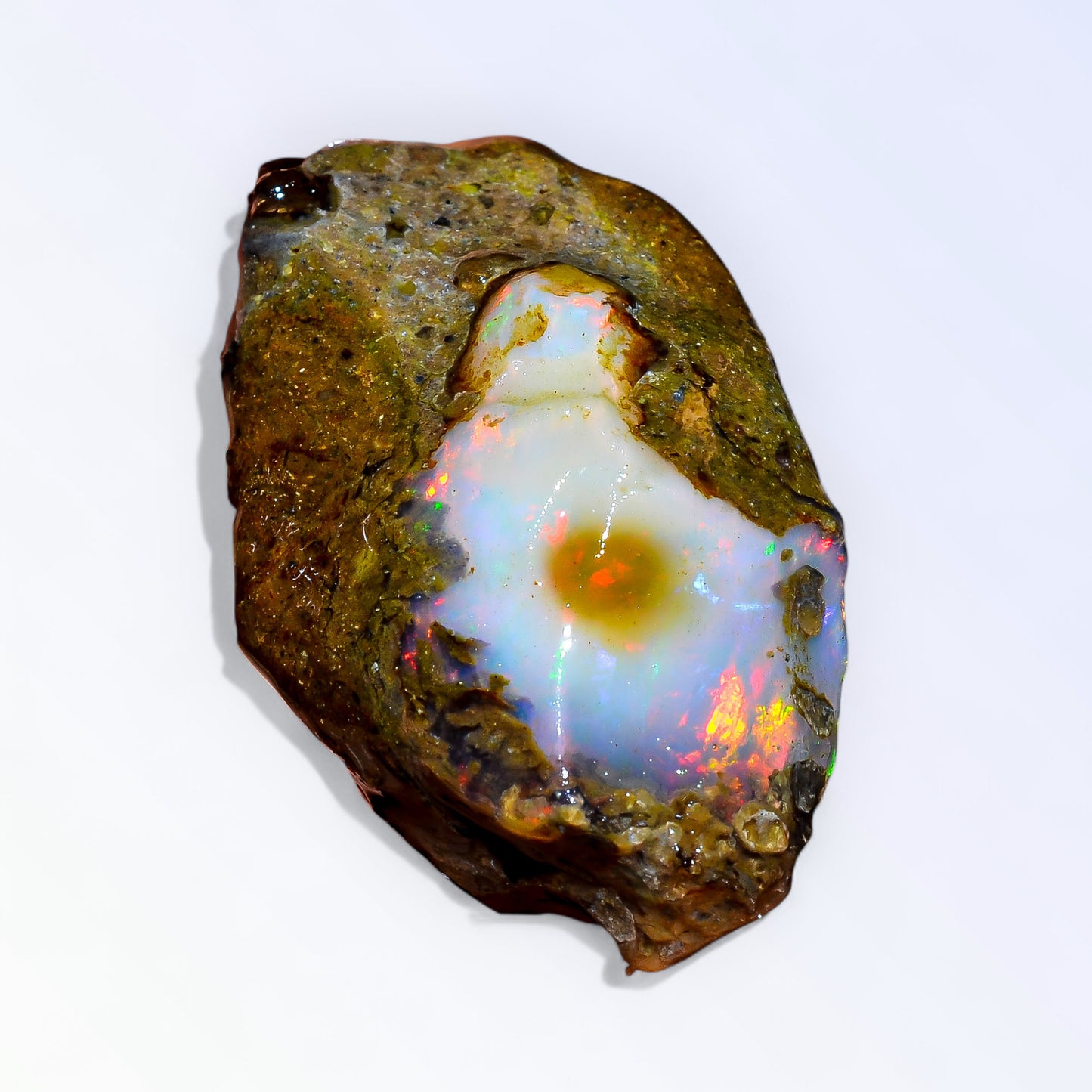 Classic Large Opal Rough 63.00 Carat Natural Ethiopian Opal Raw 38x23 MM