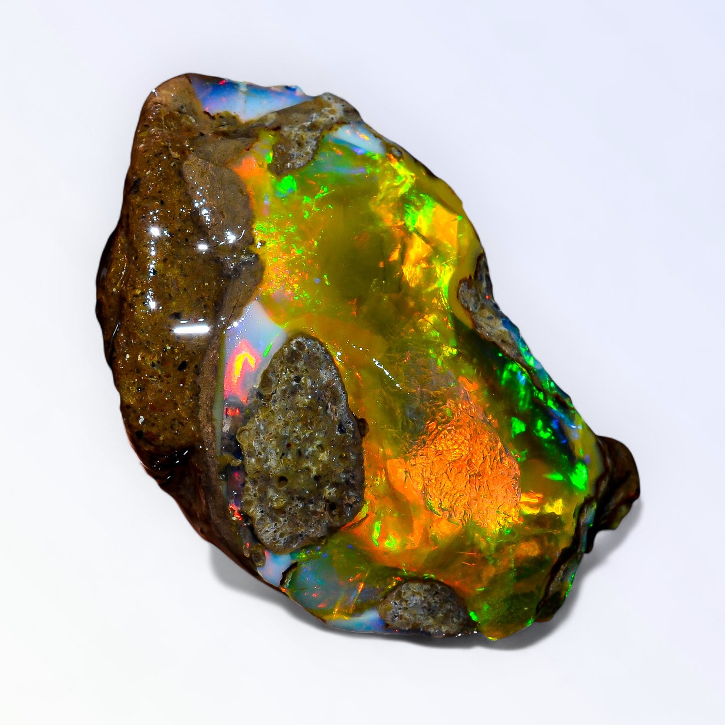 Classic Large Opal Rough 59.00 Carat Natural Ethiopian Opal Raw 38x24 MM