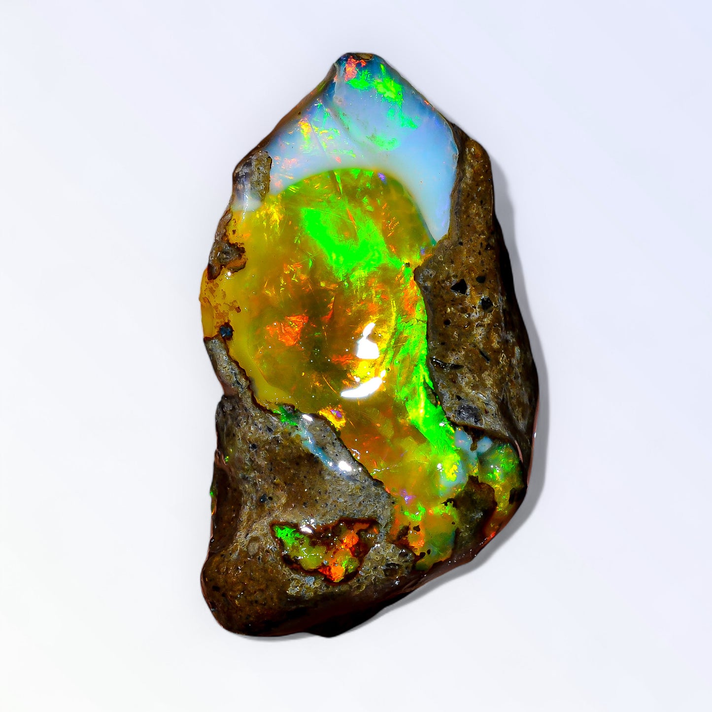 Classic Large Opal Rough 59.00 Carat Natural Ethiopian Opal Raw 38x24 MM