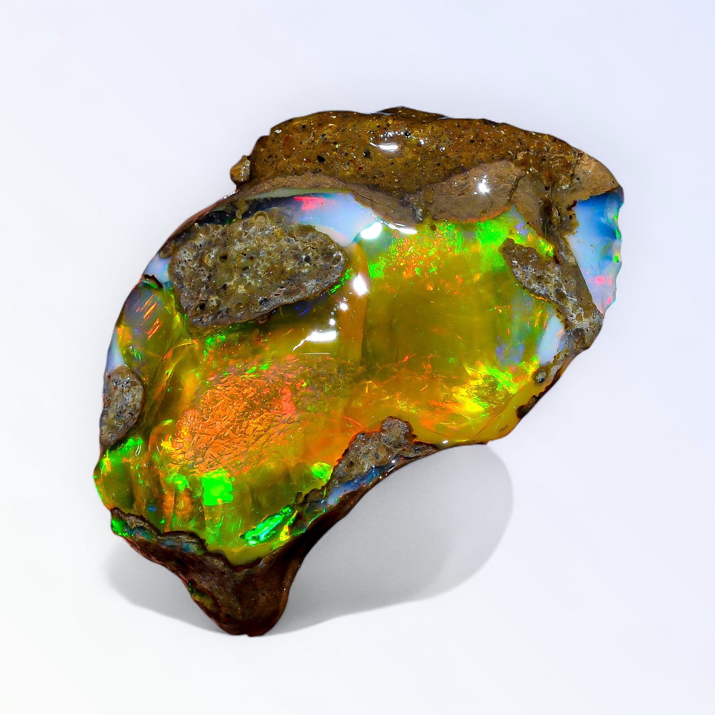 Classic Large Opal Rough 59.00 Carat Natural Ethiopian Opal Raw 38x24 MM