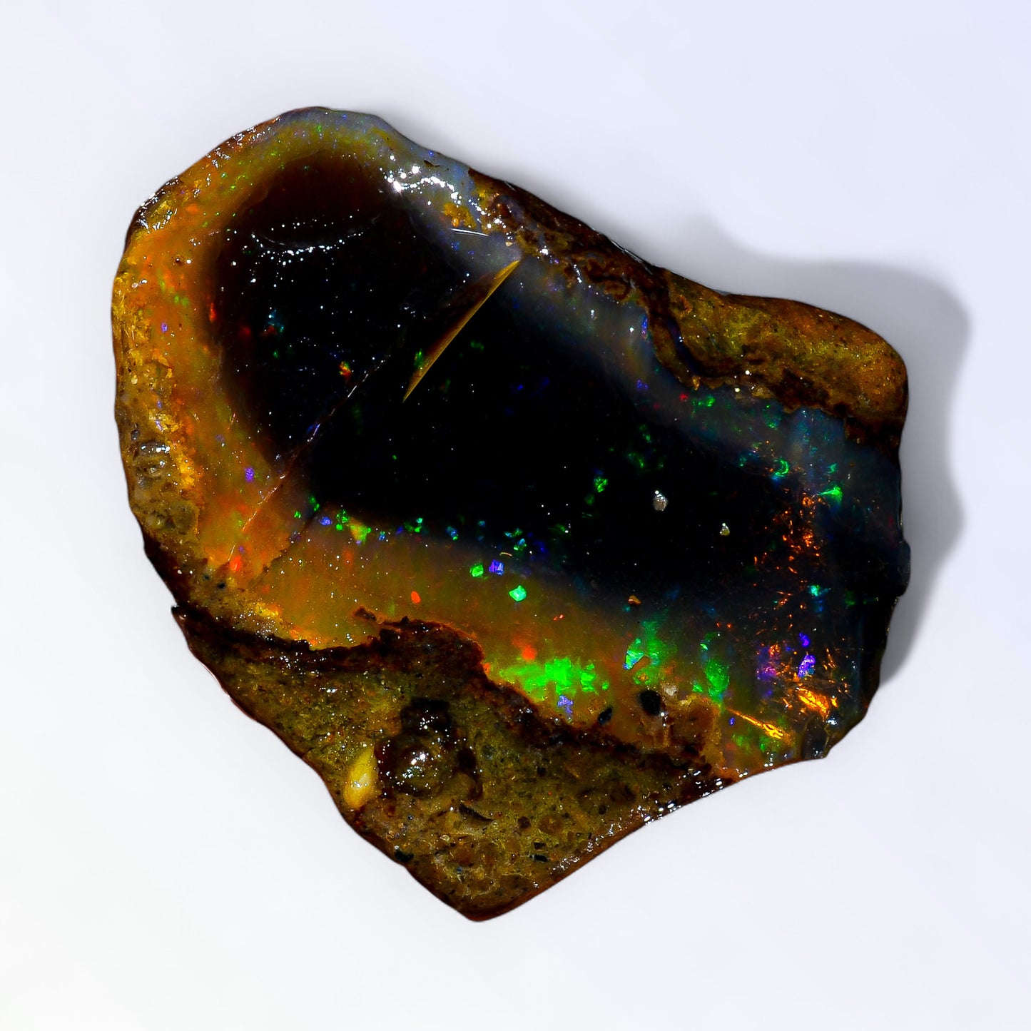 Classic Large Opal Rough 37.00 Carat Natural Ethiopian Opal Raw 33x27 MM