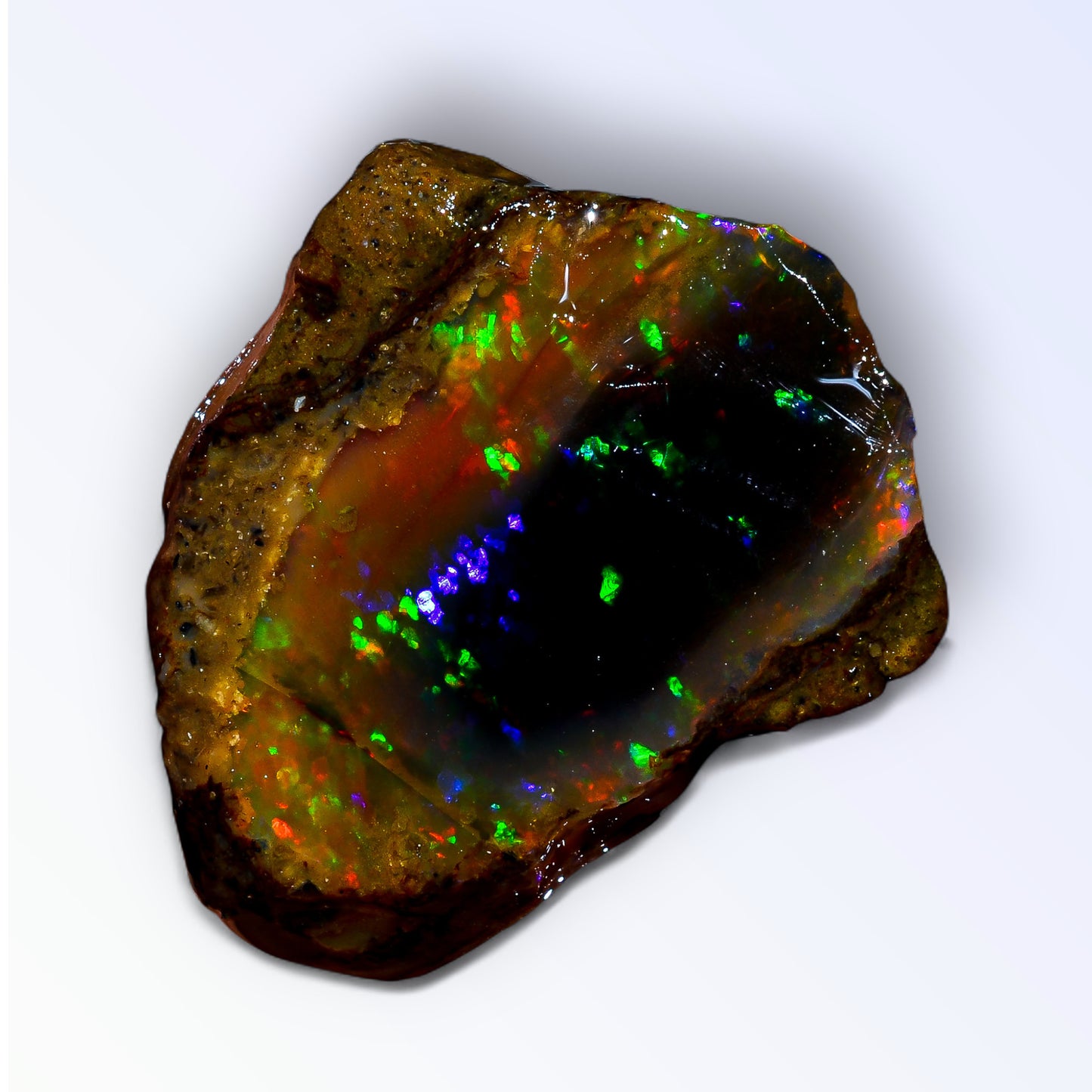 Classic Large Opal Rough 37.00 Carat Natural Ethiopian Opal Raw 33x27 MM