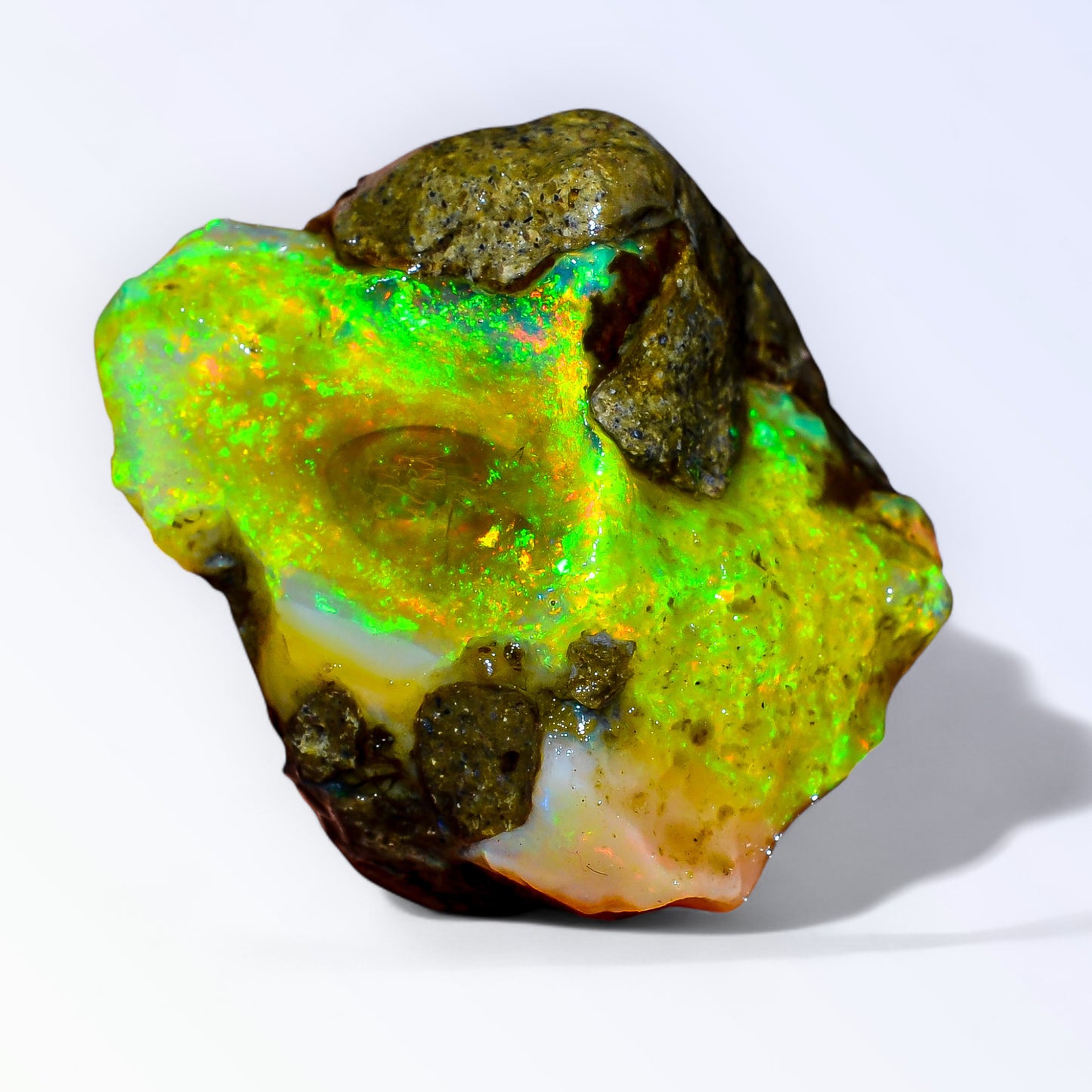 Classic Large Opal Rough 34.50 Carat Natural Ethiopian Opal Raw 24x20 MM