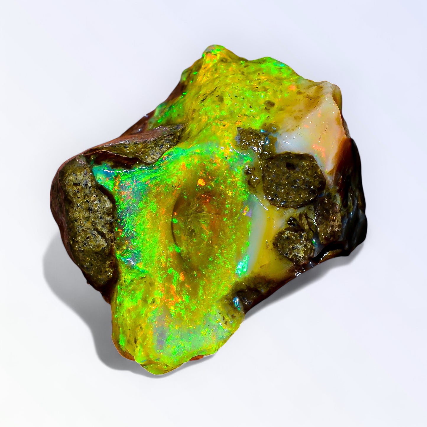 Classic Large Opal Rough 34.50 Carat Natural Ethiopian Opal Raw 24x20 MM