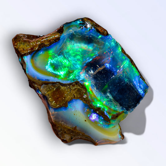 Classic Large Opal Rough 55.50 Carat Natural Ethiopian Opal Raw 38x27 MM