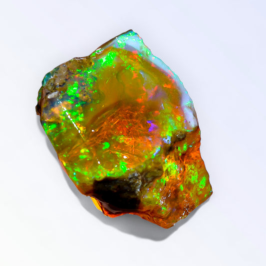Classic Large Opal Rough 25.50 Carat Natural Ethiopian Opal Raw 22x18 MM