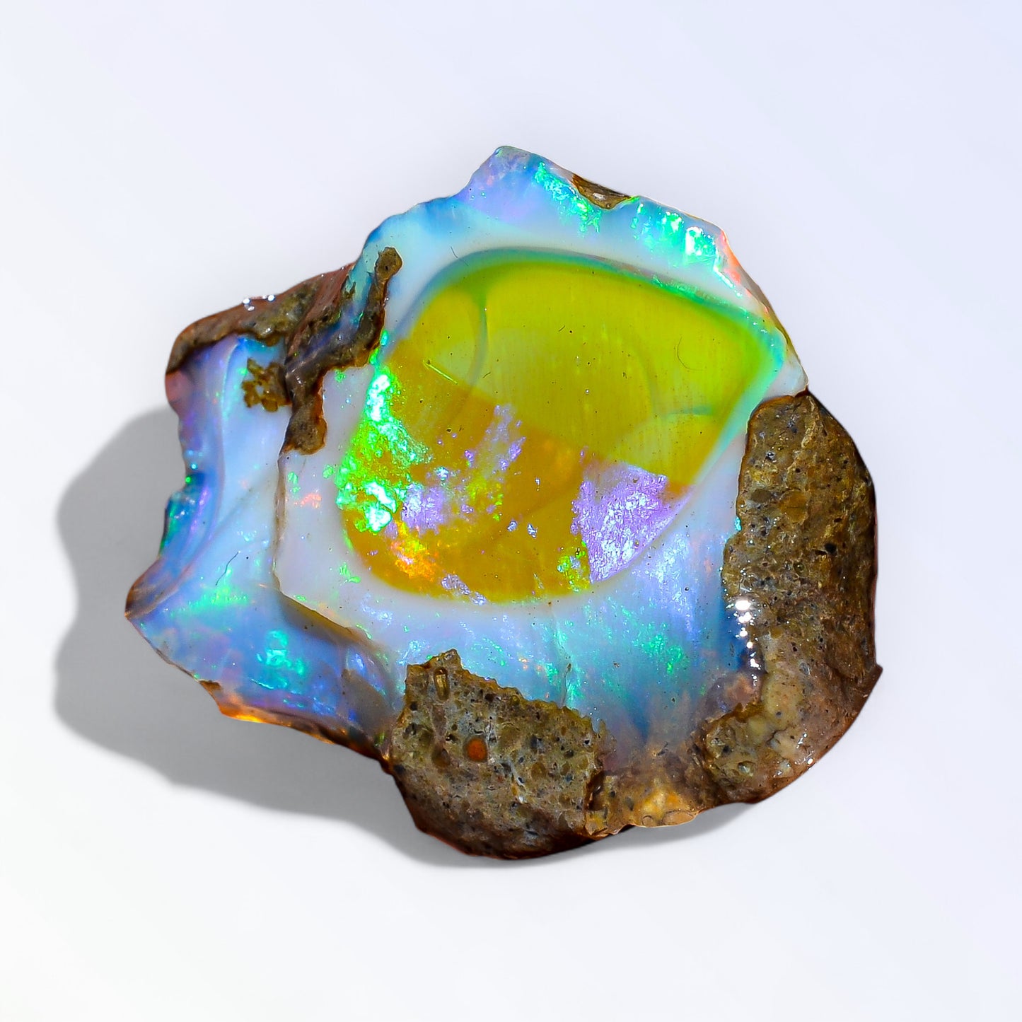 Fabulous Large Opal Rough 27.50 Carat Natural Ethiopian Opal Raw 25x22 MM