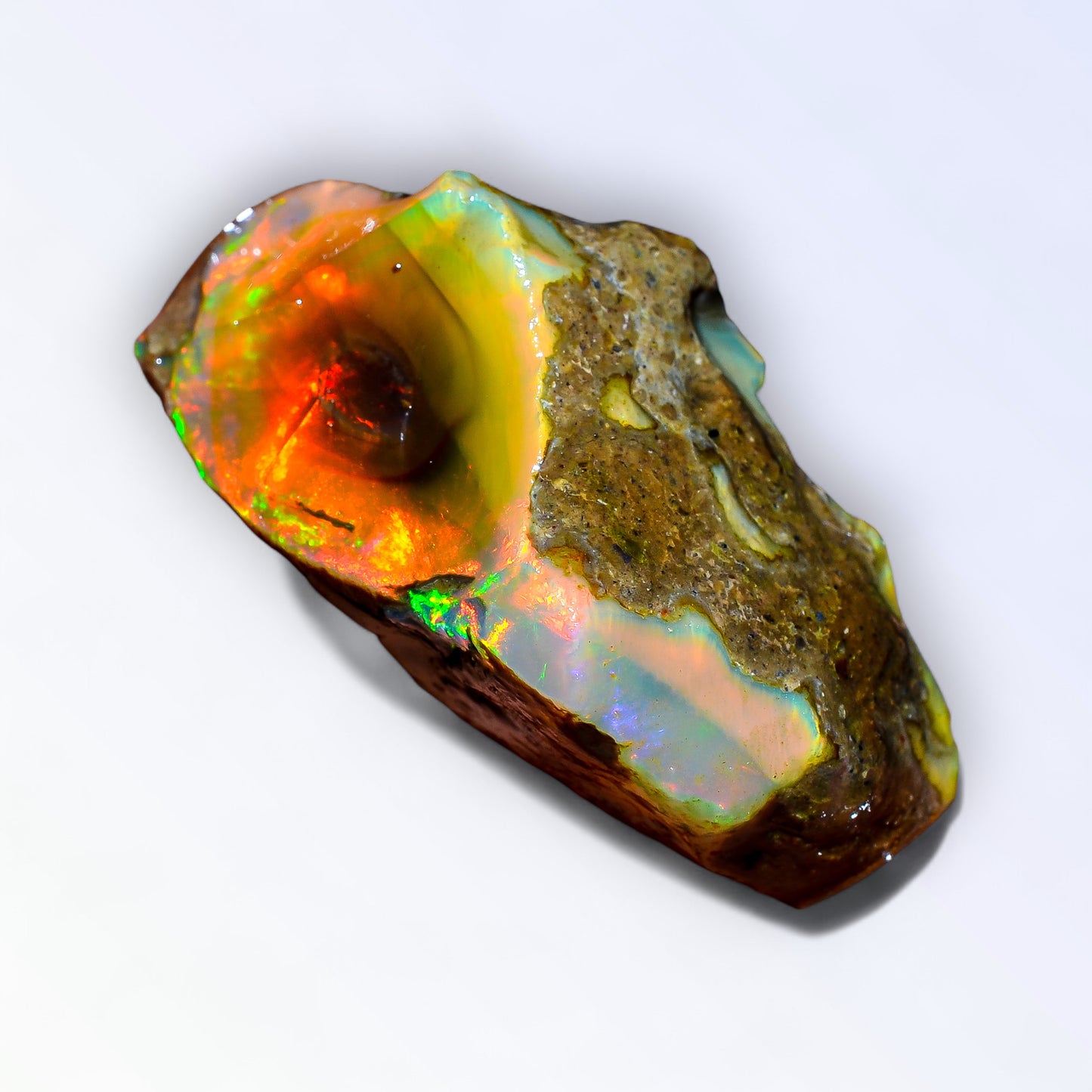 Marvellous Large Opal Rough 48.00 Carat Natural Ethiopian Opal Raw 36x20 MM