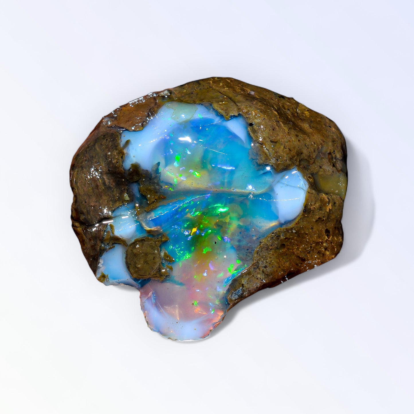 Immaculate Large Opal Rough 48.00 Carat Natural Ethiopian Opal Raw 35x30 MM