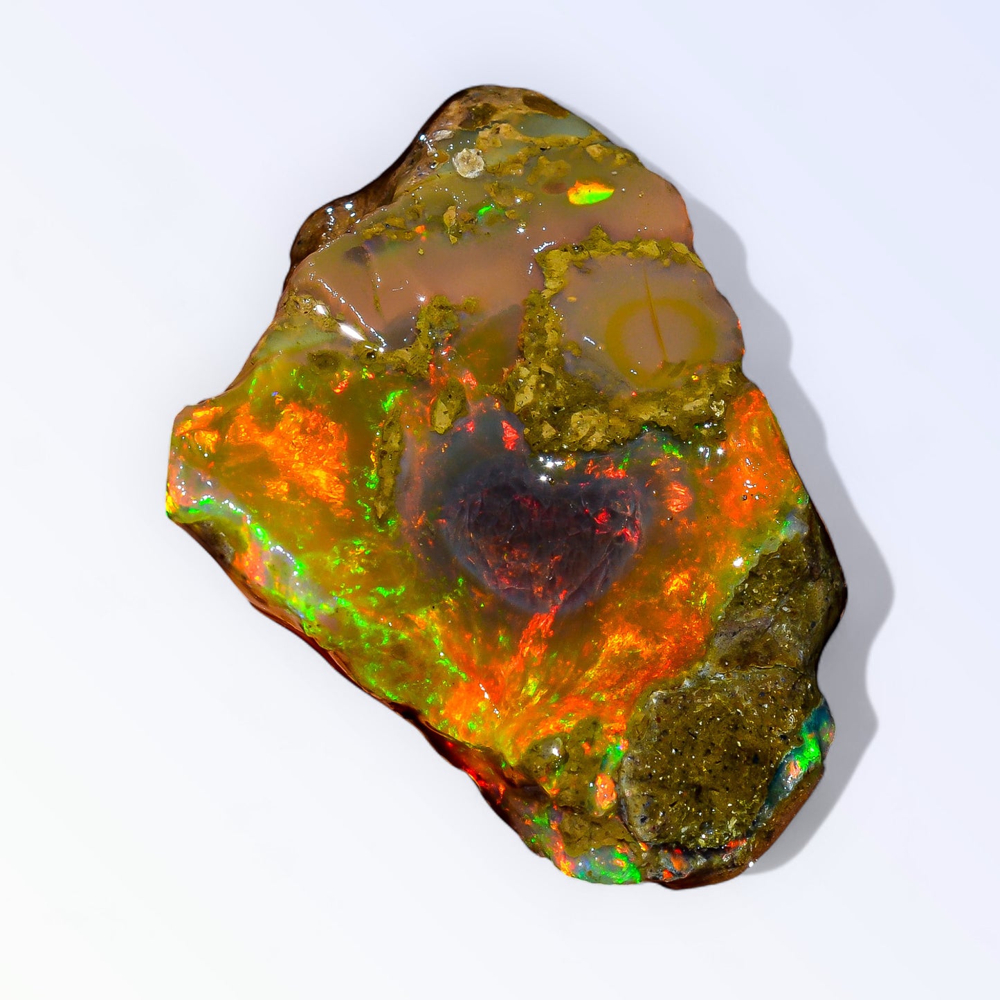 Splendid Opal Rough 47.50 Carat Natural Ethiopian Opal Raw 37x27 MM