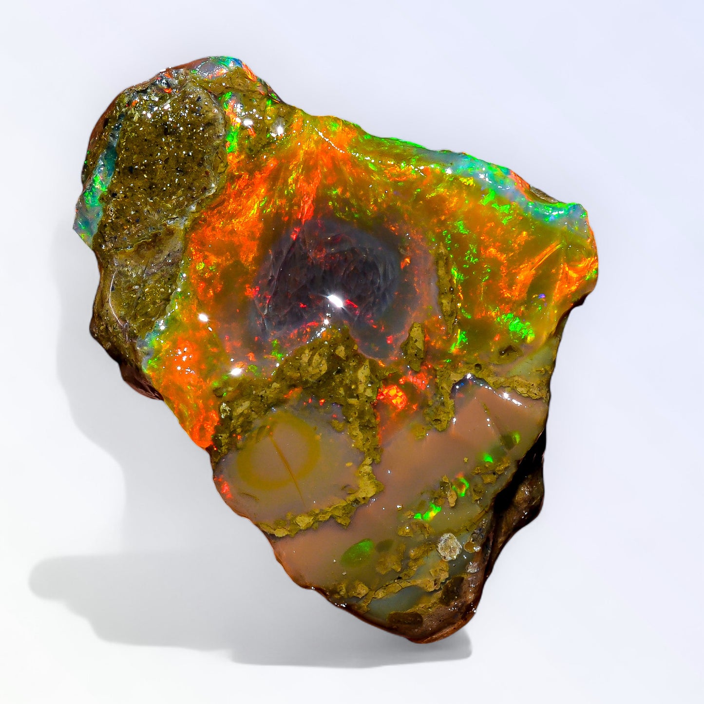 Splendid Opal Rough 47.50 Carat Natural Ethiopian Opal Raw 37x27 MM