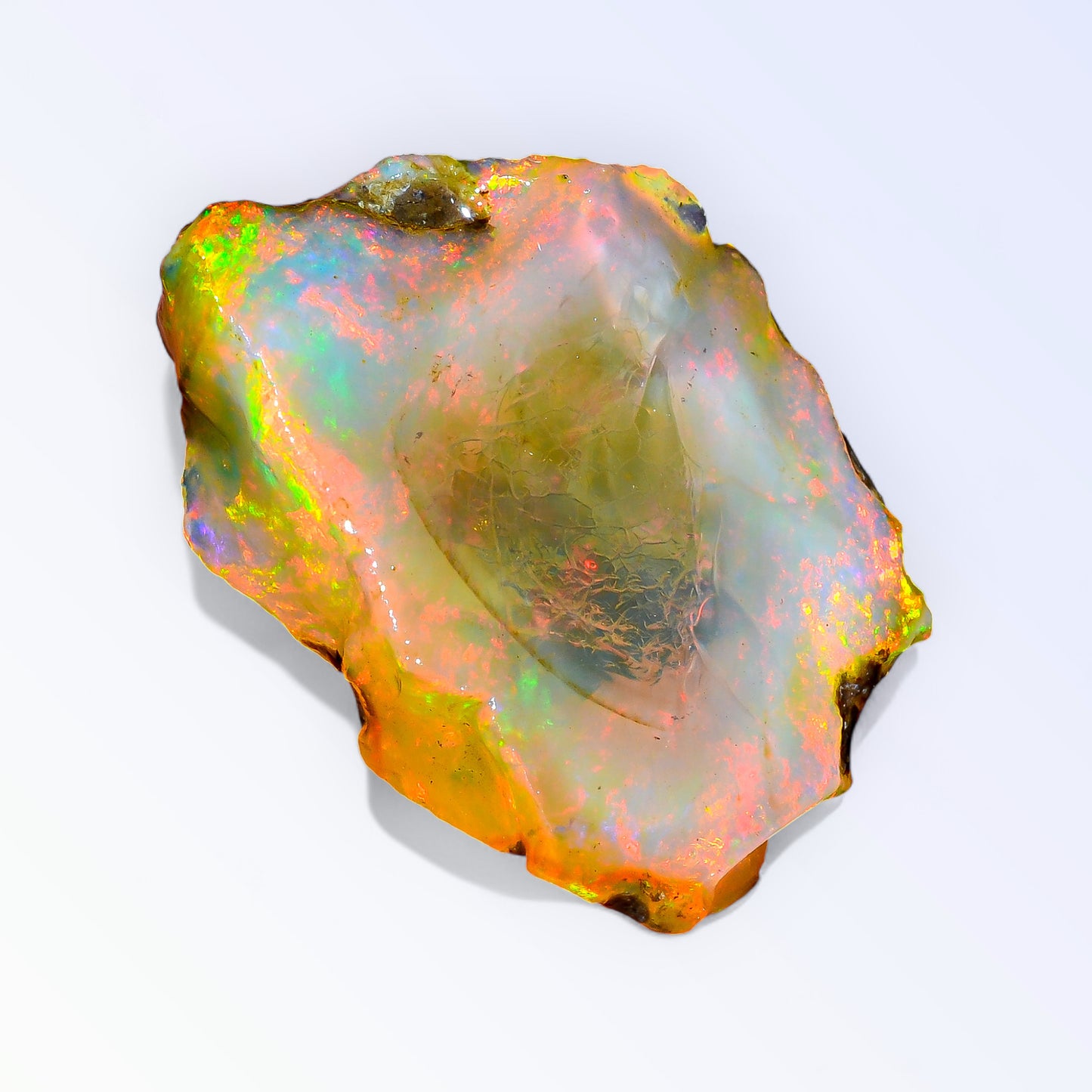 Classic Opal Rough 32.50 Carat Natural Ethiopian Opal Raw 30x21 MM